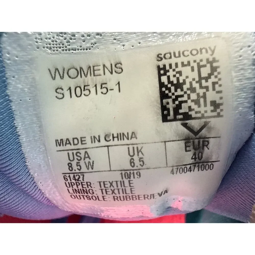 Saucony Ride ISO 2 Womens Shoes Size 8.5 Running Walking Blue Athletics Sneakers